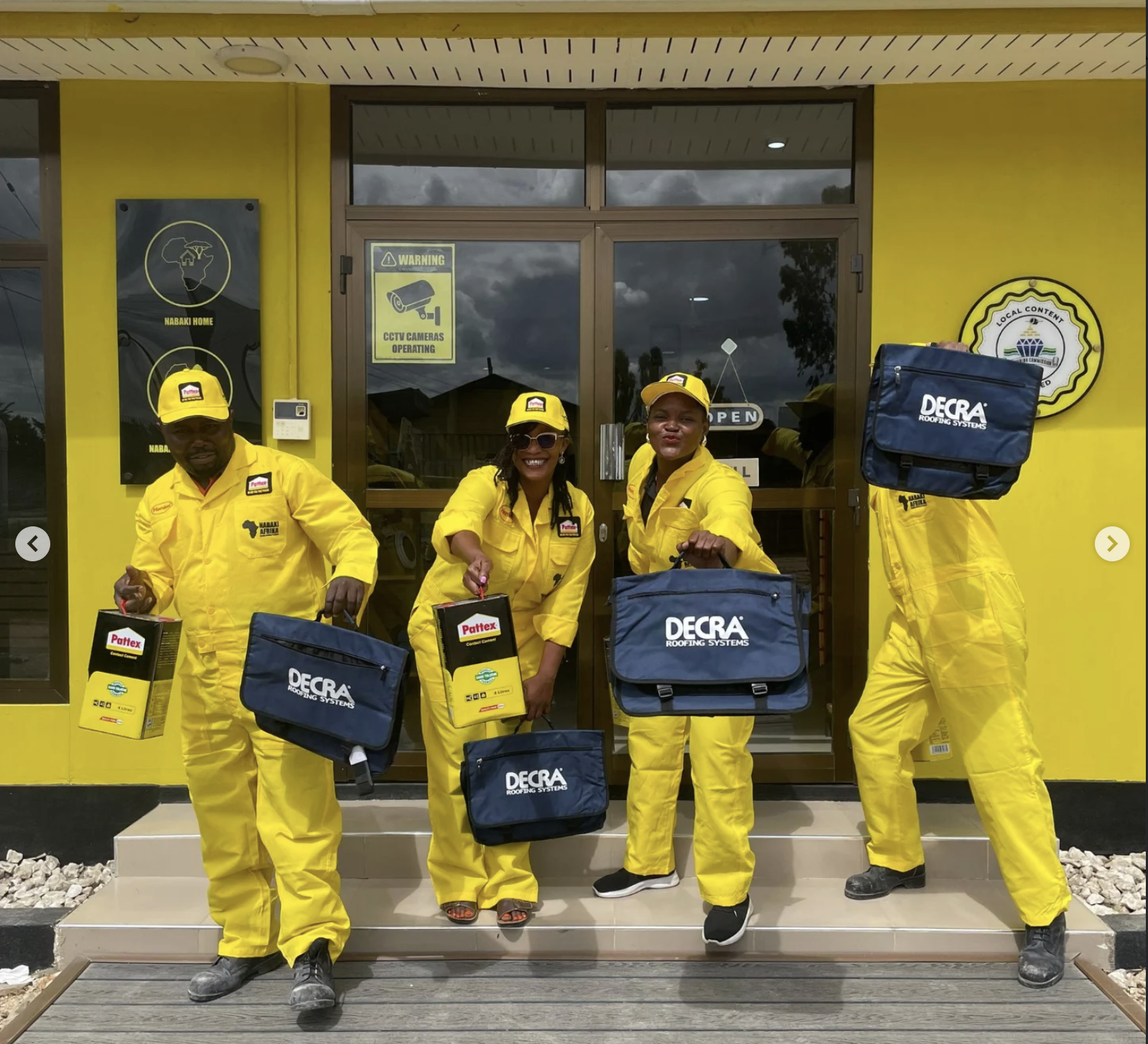 Nabaki Mtaalam team demonstrating Decra roofing installation